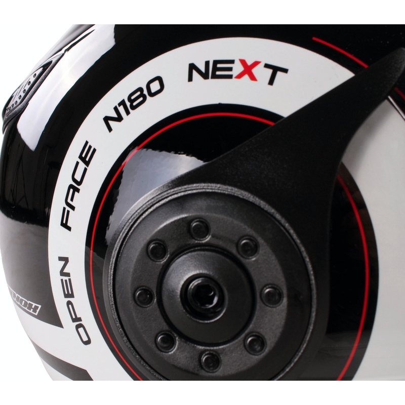 Helma na skútr otevřená Nox N180 Next černo-bílá výprodej