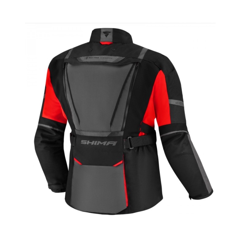 Bunda na motorku Shima Hero 2.0 černo-šedo-červená