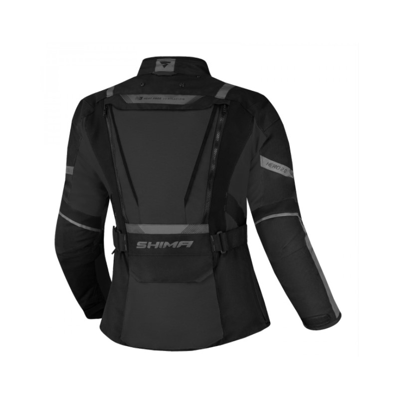 Dámská bunda na motorku Shima Hero 2.0 černá