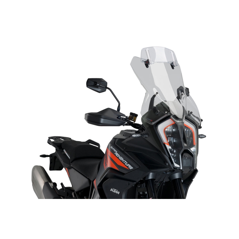 Plexi štít PUIG TOURING PLUS WITH VISOR kouřová