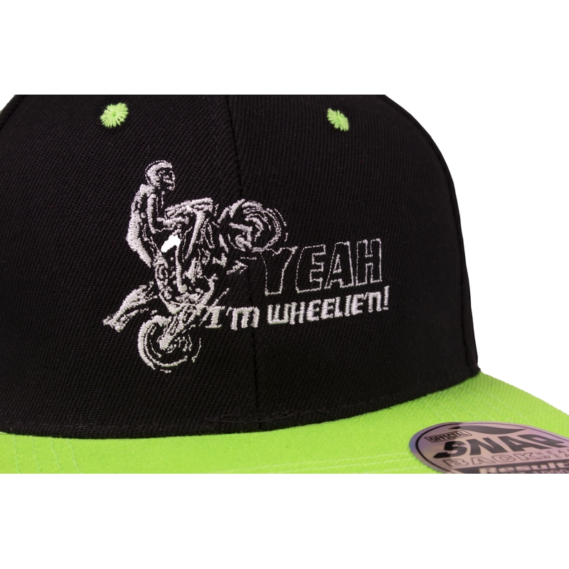 Kšiltovka Wheelie černo-zelená výprodej