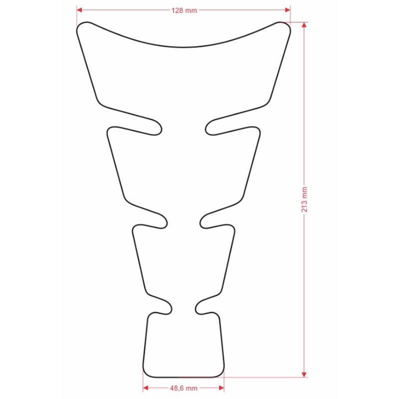Polep palivové nádrže Print - Spirit Africa Twin černý