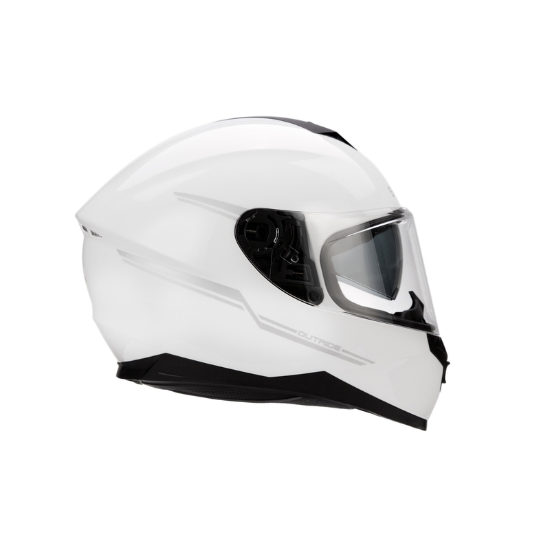 Přilba na motorku s headsetem SENA Outride lesklá bílá