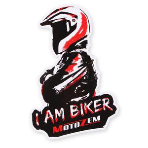 Nálepka MotoZem I Am Biker - Man maxi