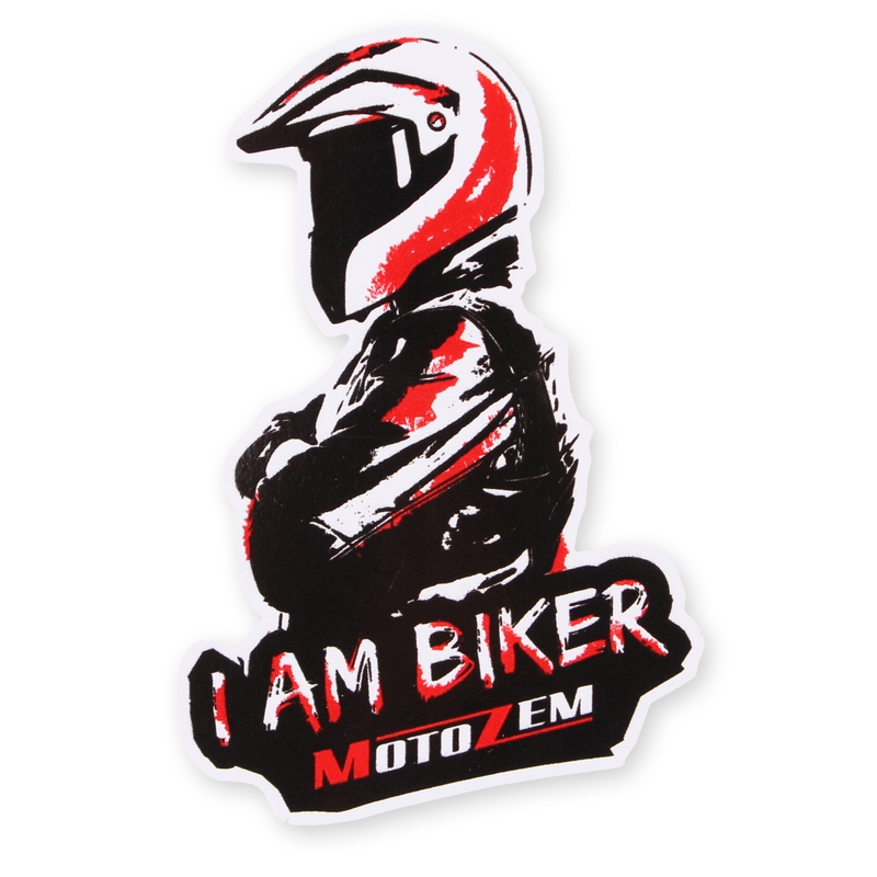 Nálepka MotoZem I Am Biker - Man maxi