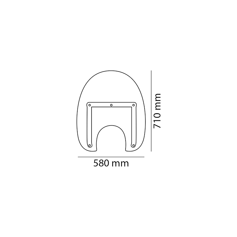 Plexi štít CUSTOMACCES AMERICA III průhledný pro SUZUKI Intruder C 1800 R 2008-2012