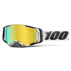Motokrosové brýle 100% ARMEGA Atmos zrcadlové zlaté plexi