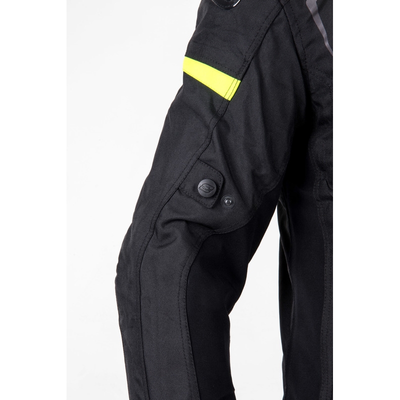 Bunda na motorku Ozone Pulse černo-fluo žlutá