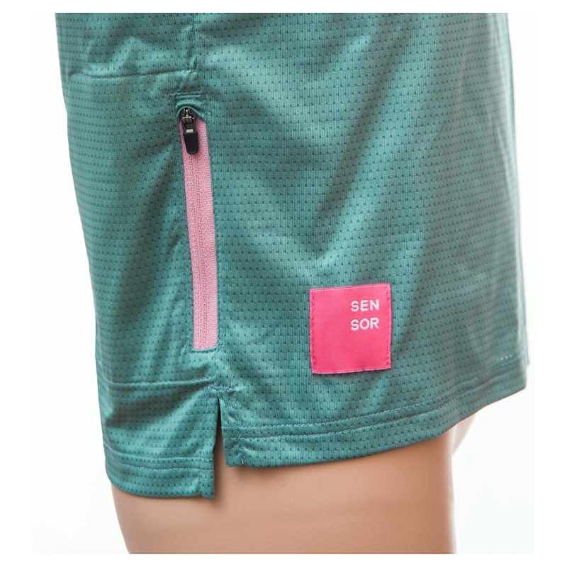 SENSOR CYKLO HELIUM dětský dres volný kr.rukáv mint/pink bikes výprodej