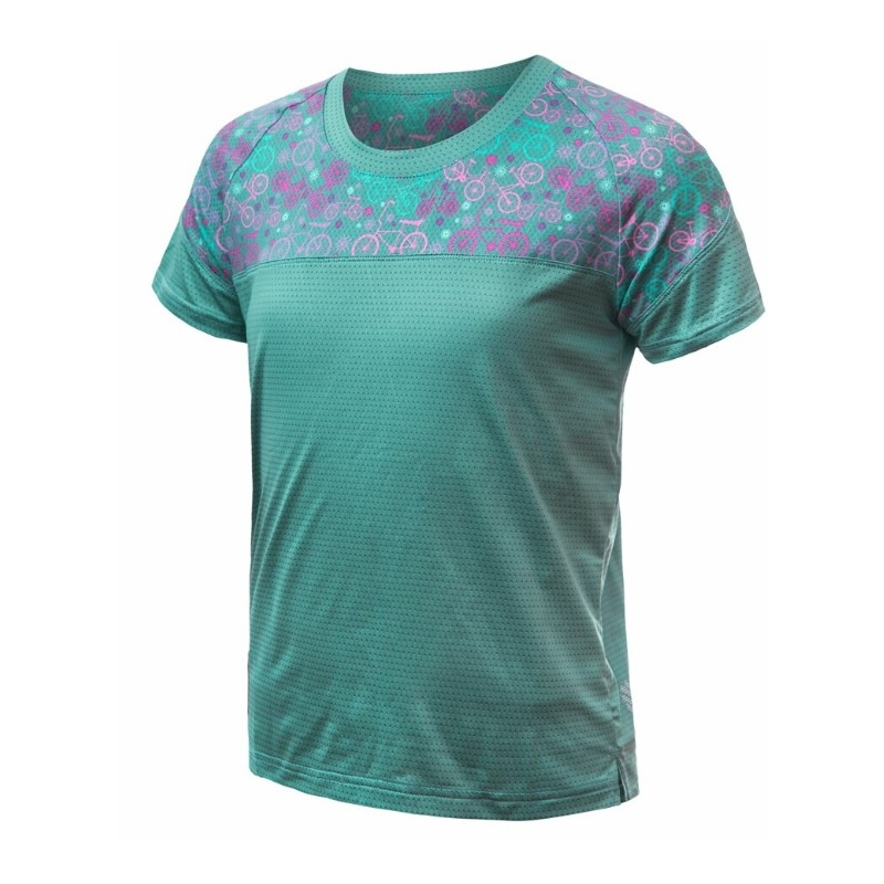 SENSOR CYKLO HELIUM dětský dres volný kr.rukáv mint/pink bikes výprodej