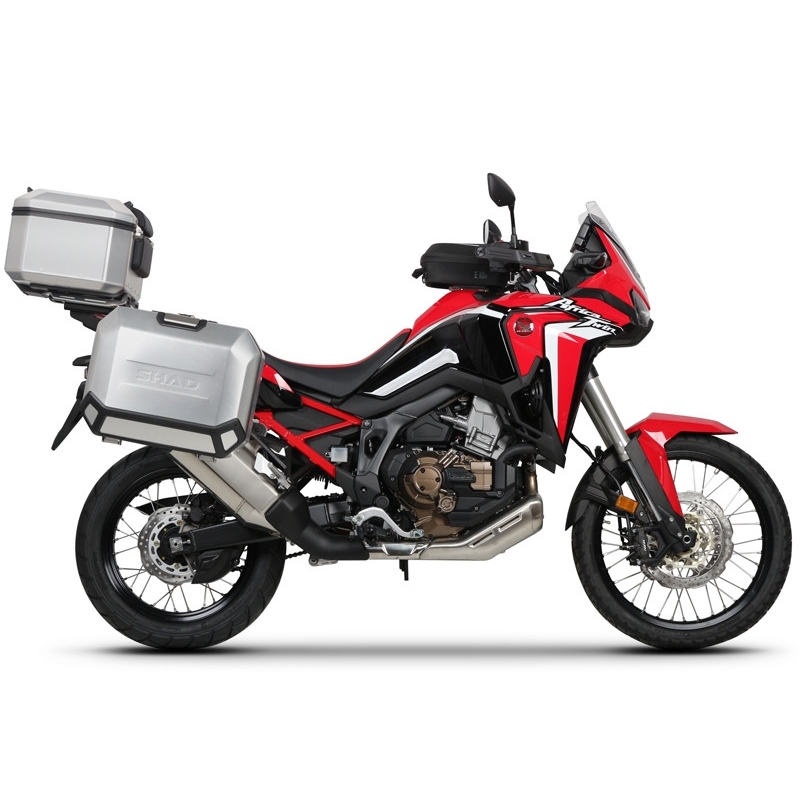 Kompletní sada hliníkových kufrů SHAD TERRA, 48L topcase   36L/47L boční kufry, včetně montážní sady a plotny SHAD HONDA CRF 1100 Africa Twin