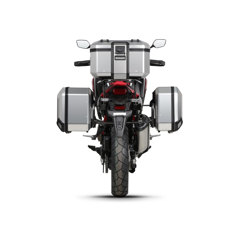 Kompletní sada hliníkových kufrů SHAD TERRA, 48L topcase   36L/47L boční kufry, včetně montážní sady a plotny SHAD HONDA CRF 1100 Africa Twin