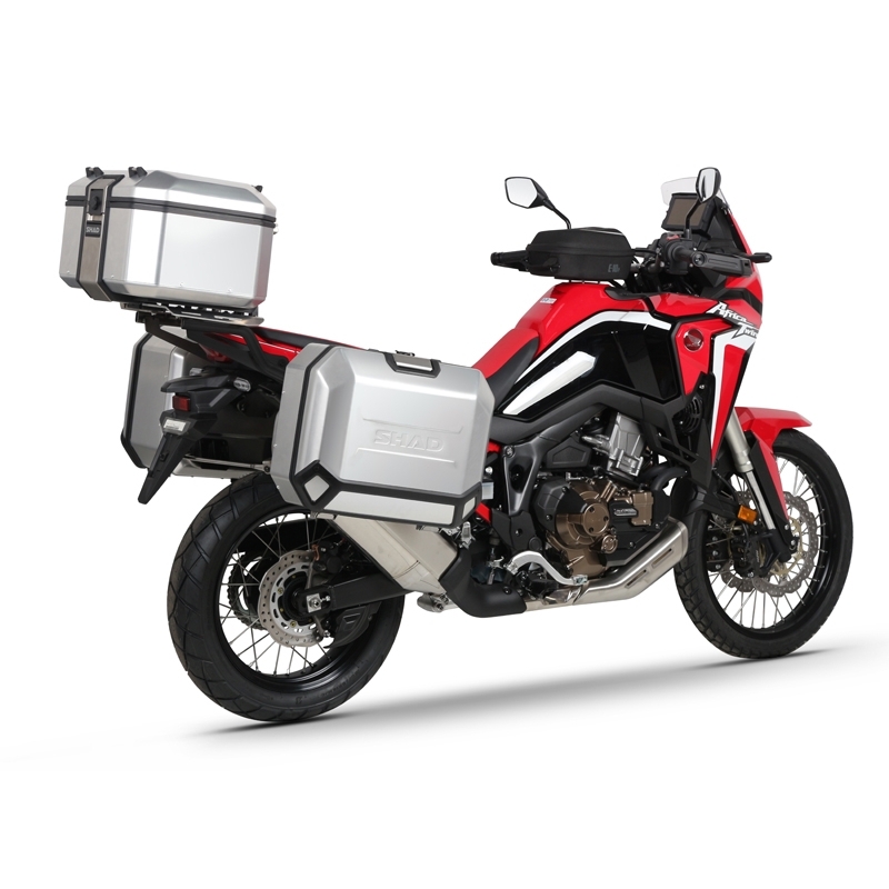 Kompletní sada hliníkových kufrů SHAD TERRA, 48L topcase   36L/47L boční kufry, včetně montážní sady a plotny SHAD HONDA CRF 1100 Africa Twin