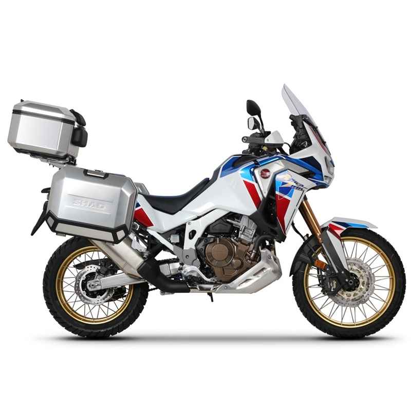 Kompletní sada hliníkových kufrů SHAD TERRA, 48L topcase   36L/47L boční kufry, včetně montážní sady a plotny SHAD HONDA CRF 1100 Africa Twin
