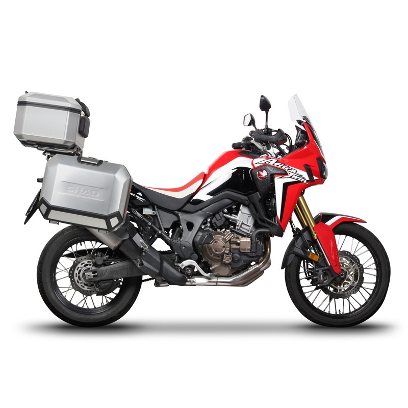 Kompletní sada hliníkových kufrů SHAD TERRA, 48L topcase   36L/47L boční kufry, včetně montážní sady a plotny SHAD HONDA CRF 1000  Africa Twin
