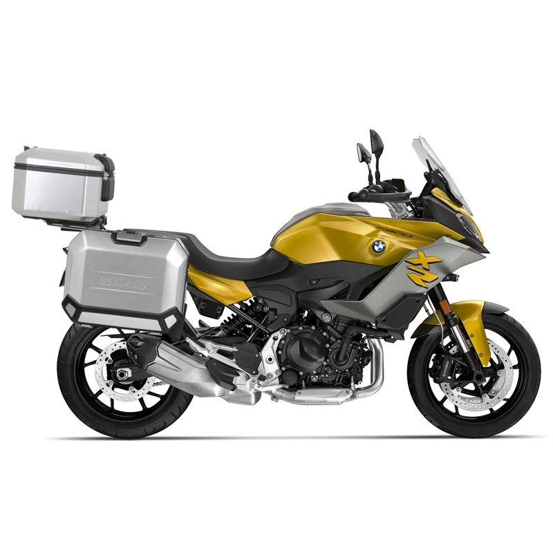 Kompletní sada hliníkových kufrů SHAD TERRA, 48L topcase 36L/36L boční kufry, včetně montážní sady a plotny SHAD BMW F 900 XR