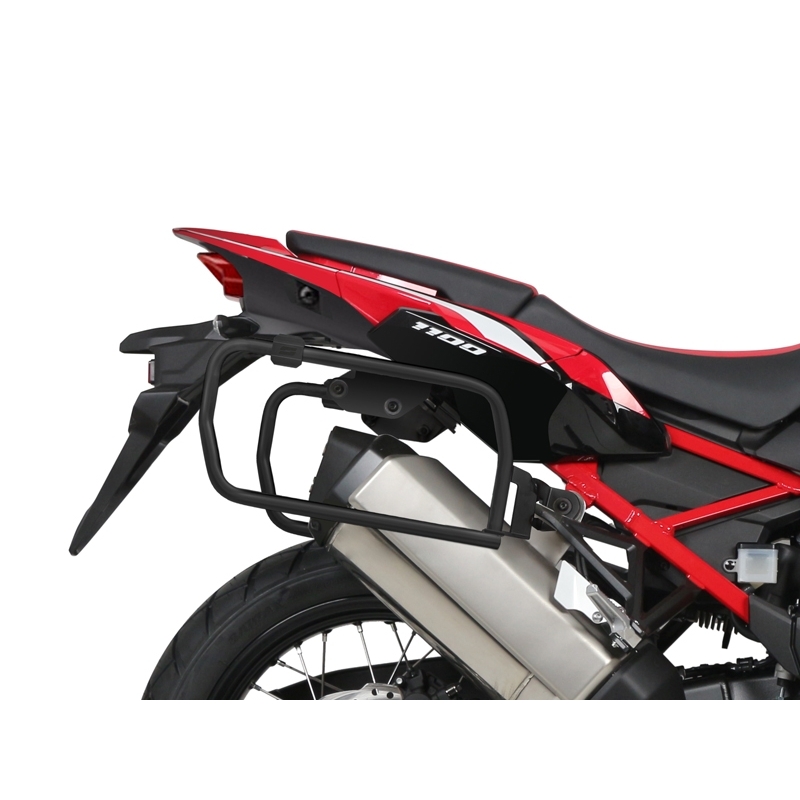 Kompletní sada černých hliníkových kufrů SHAD TERRA BLACK, 37L topcase   36L/47L boční kufry, včetně montážní sady a plotny SHAD HONDA CRF 1100 Africa Twin