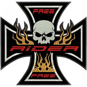 Nášivka Kříž oranžová - velká