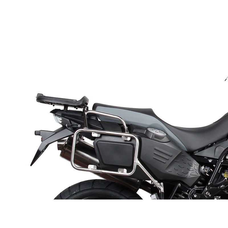 Kompletní sada černých hliníkových kufrů SHAD TERRA BLACK , 48L topcase   36L/47L boční kufry, včetně montážní sady a plotny SHAD BMW F 650 GS/ F 700 GS/ F 800 GS