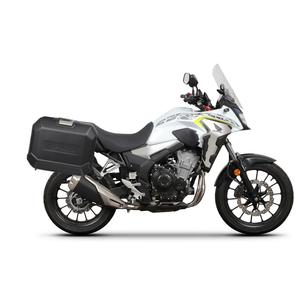 Kompletní sada bočních černých hliníkových kufrů SHAD TERRA BLACK 47L/47L , včetně montážní sady SHAD HONDA CB 500 X