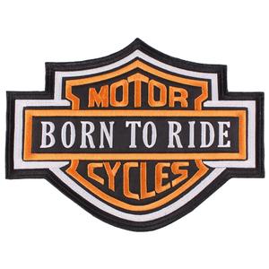 Nášivka Motor Cycles oranžová - velká