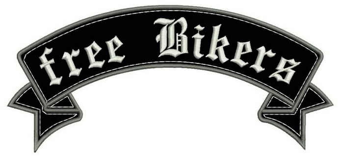 Nášivka Free Biker stuha vrchní