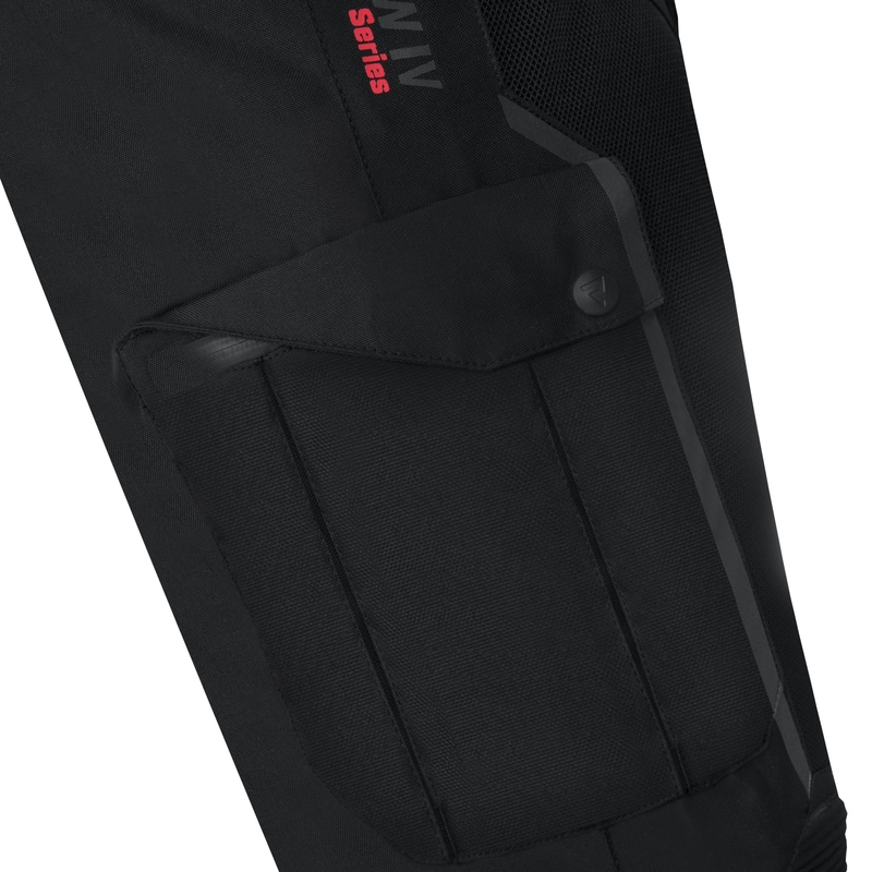 Moto kalhoty Rebelhorn Hiflow IV černé prodloužené