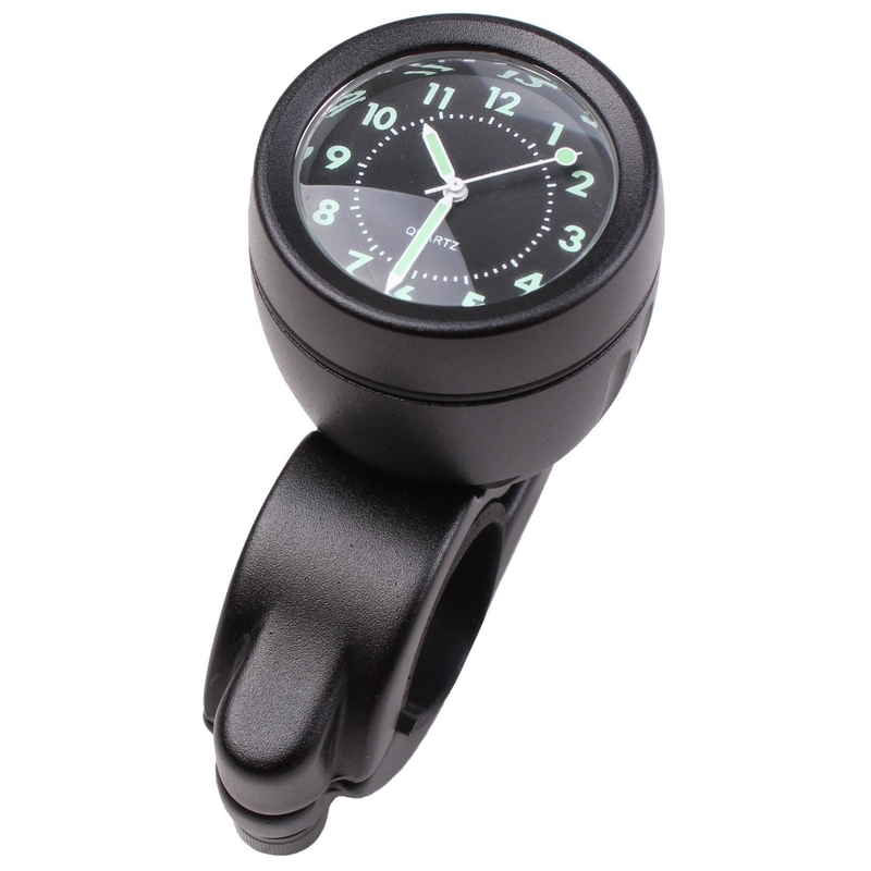 Hodiny na řídítka s držákem R-TECH černé