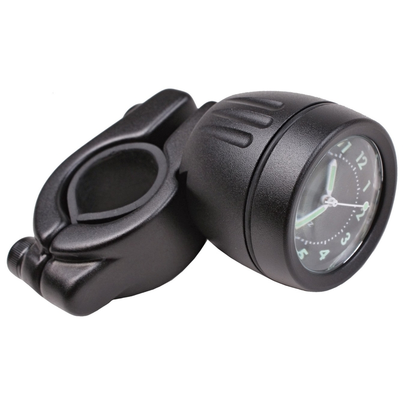 Hodiny na řídítka s držákem R-TECH černé