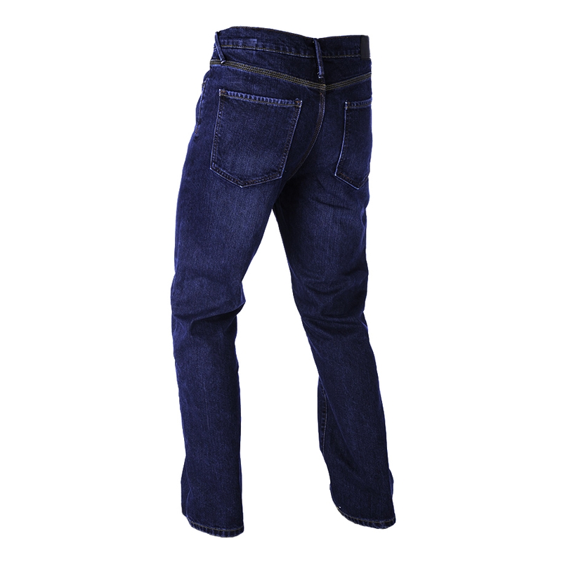 Jeansy na motorku Oxford Original Approved Jeans seprané modré