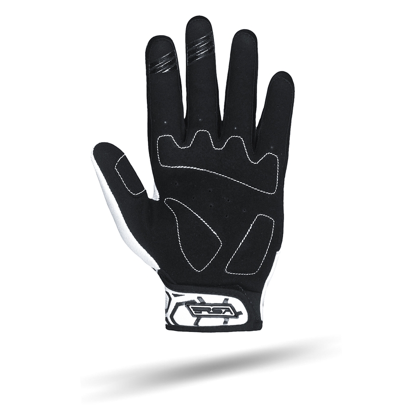 Dětské rukavice na motorku RSA MX EVO černo-bílé