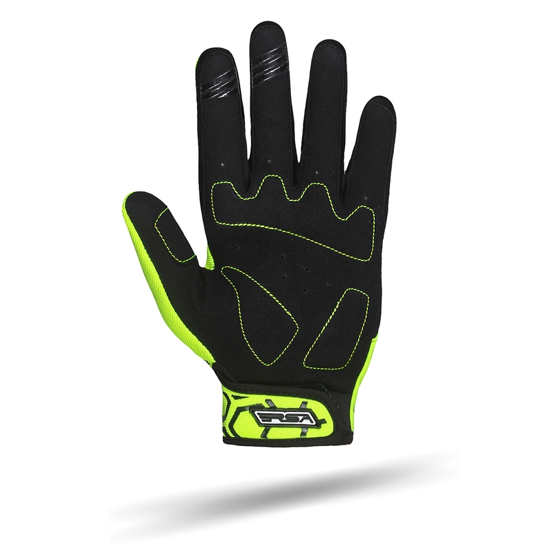 Dětské rukavice na motorku RSA MX EVO černo-fluo žluté