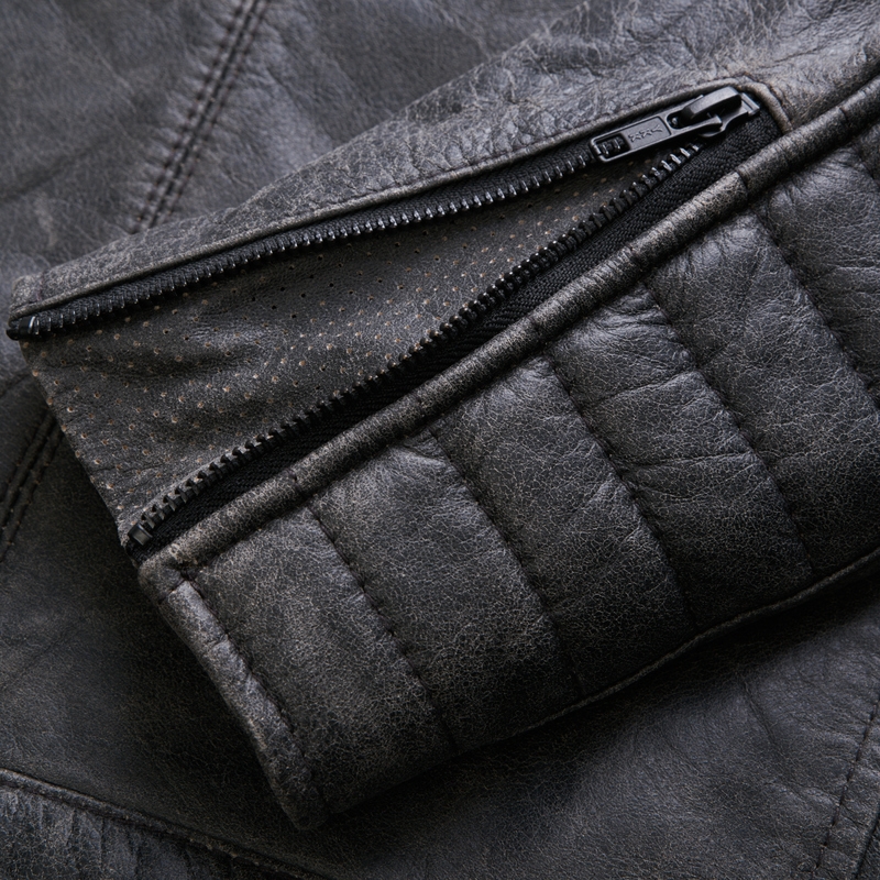 Bunda na motorku BROGER Ohio Vintage šedá výprodej