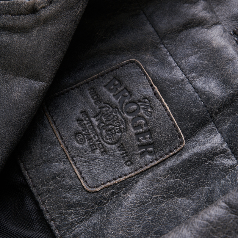 Bunda na motorku BROGER Ohio Vintage šedá výprodej