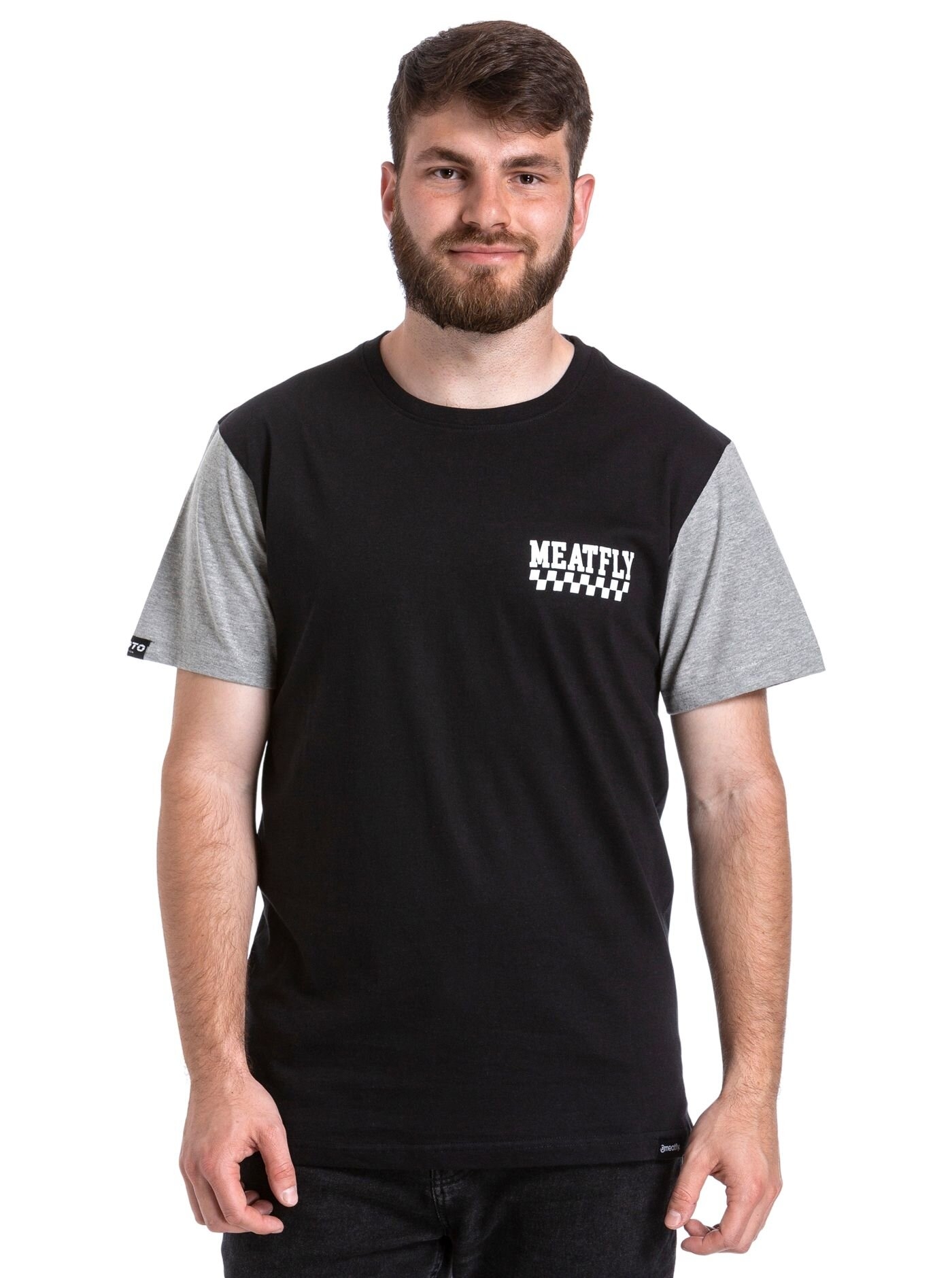 Triko Meatfly Racing černo-šedé výprodej Velikost: M