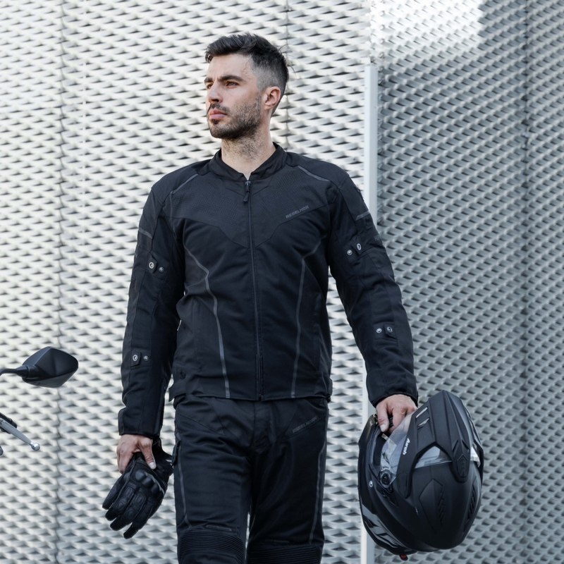Bunda na motorku Rebelhorn Hiflow IV černá výprodej