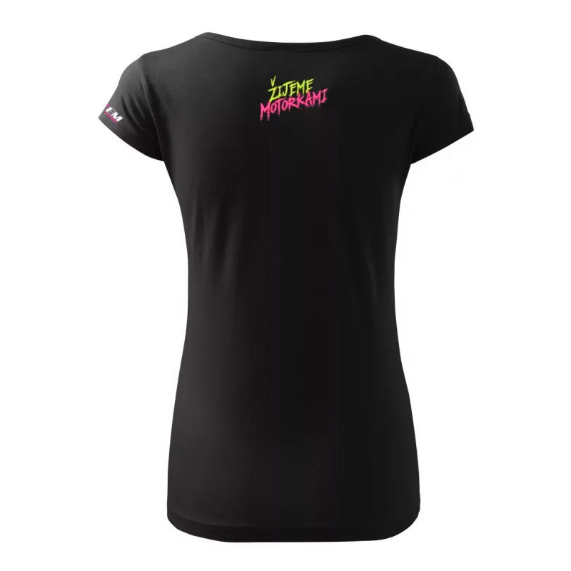 Dámské triko MotoZem - Žijeme motorkami