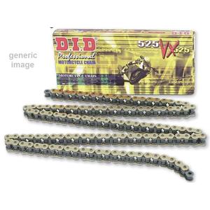 VX série X-Kroužkový řetěz D.I.D Chain 525VX3 124 L Zlatá/Černá