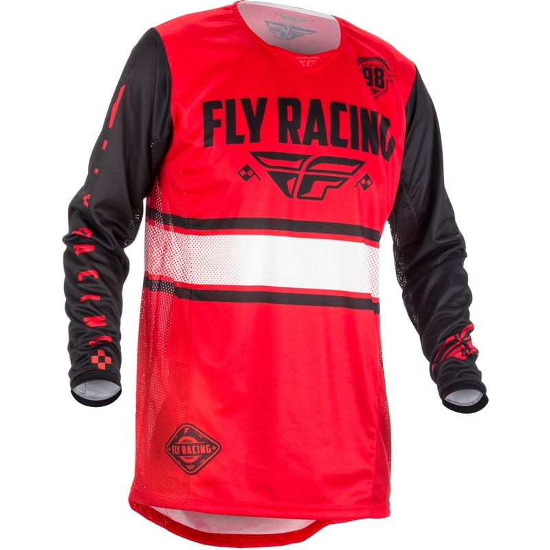 Motokrosový dres FLY Racing Kinetic ERA 2018 - USA červeno-černý