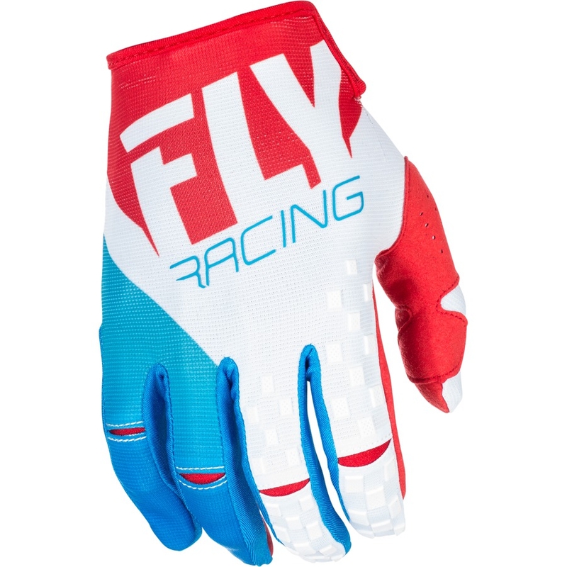 Motokrosové rukavice FLY Racing Kinetic 2018 - USA červeno-bílo-modré