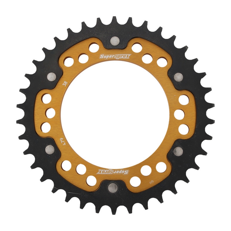 Řetězová rozeta SUPERSPROX STEALTH zlatá 38 zubů, 530