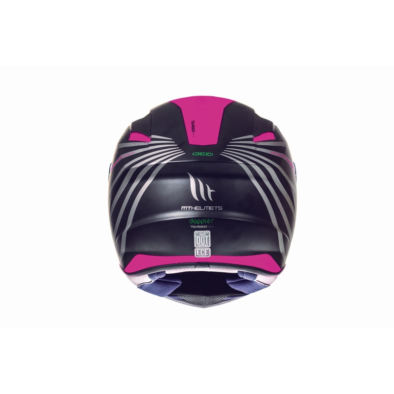Integrální přilba na motorku MT Targo Doppler fluo růžová matná výprodej
