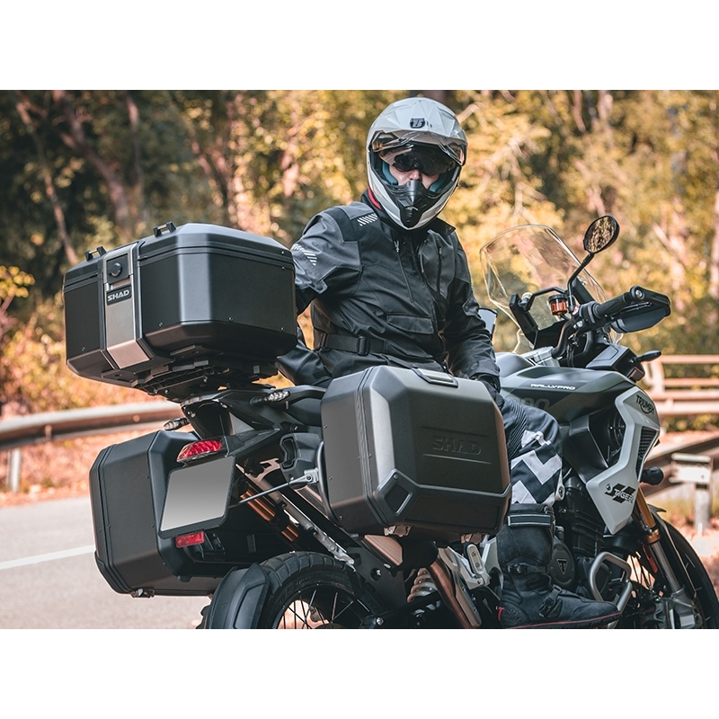 Vrchní hliníkový kufr na motorku SHAD Terra TR55 ČERNÁ EDICE