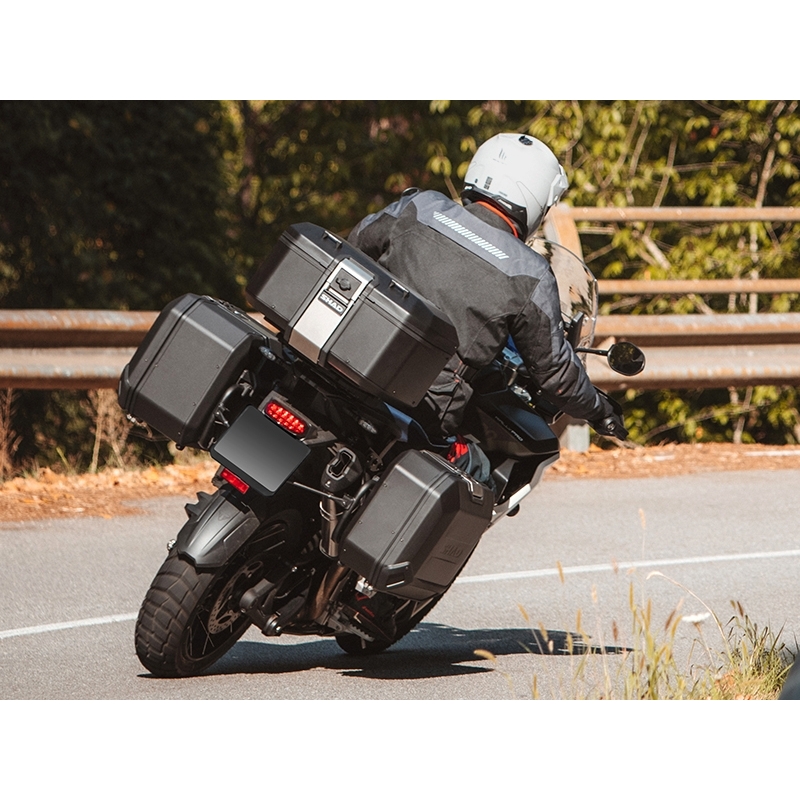 Vrchní hliníkový kufr na motorku SHAD Terra TR55 ČERNÁ EDICE