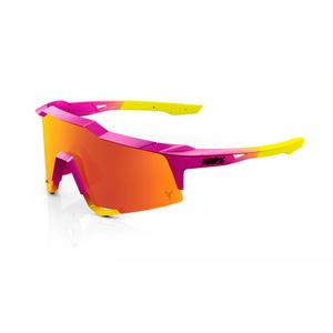 Sluneční brýle 100% SPEEDCRAFT Fernando Tatis JR růžovo-žluté (HIPER červené sklo)