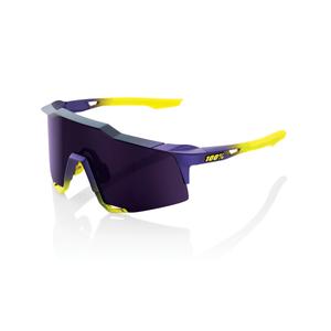 Sluneční brýle 100% SPEEDCRAFT Matte Metallic Digital Brights fialovo-žluté (fialové sklo)
