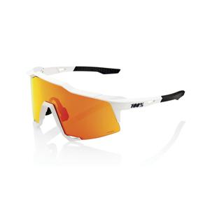Sluneční brýle 100% SPEEDCRAFT Soft Tact Off White bílé (HIPER červené sklo)