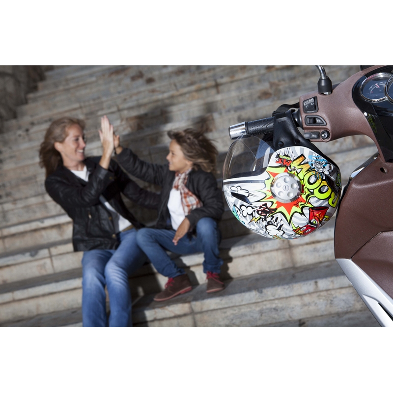 Dětská přilba na motorku otevřená MT Urban Street Art