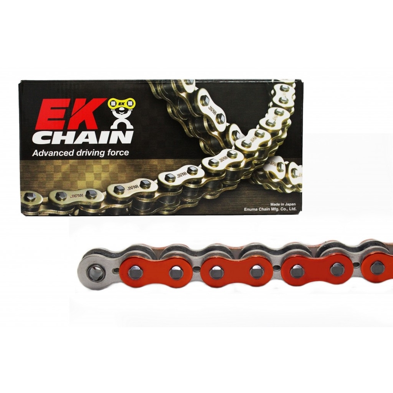 QX-kroužkový řetěz EK 520 SRX2 116 L Metalická oranžová