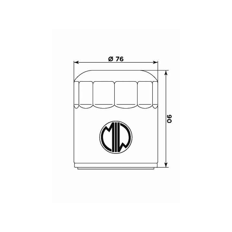 Olejový filtr MIW (alt. HF551)